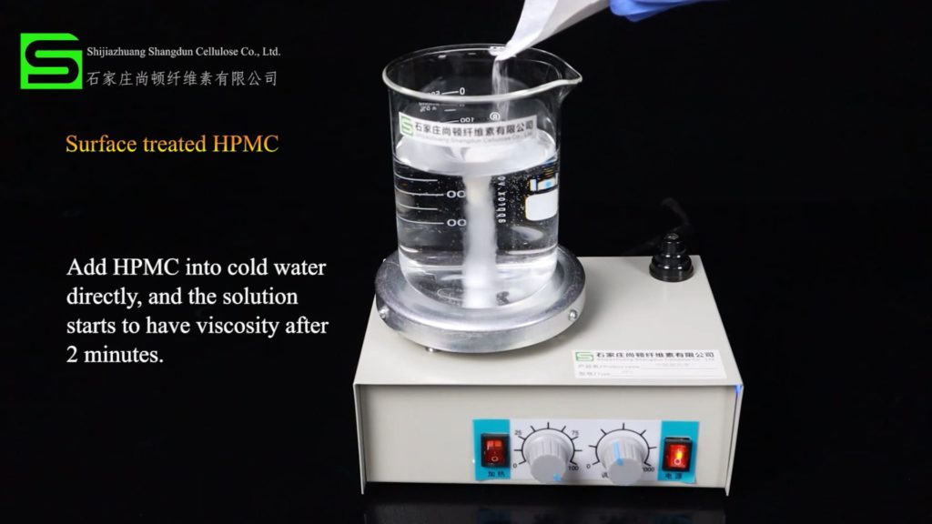 add hpmc into cold water