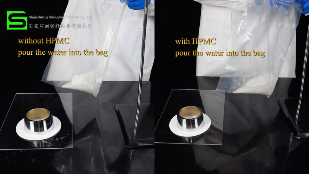 put water into the bag