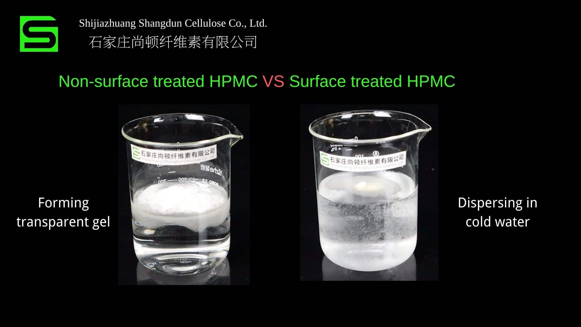 difference between surface reated HPMC and non-surface treated HPMC